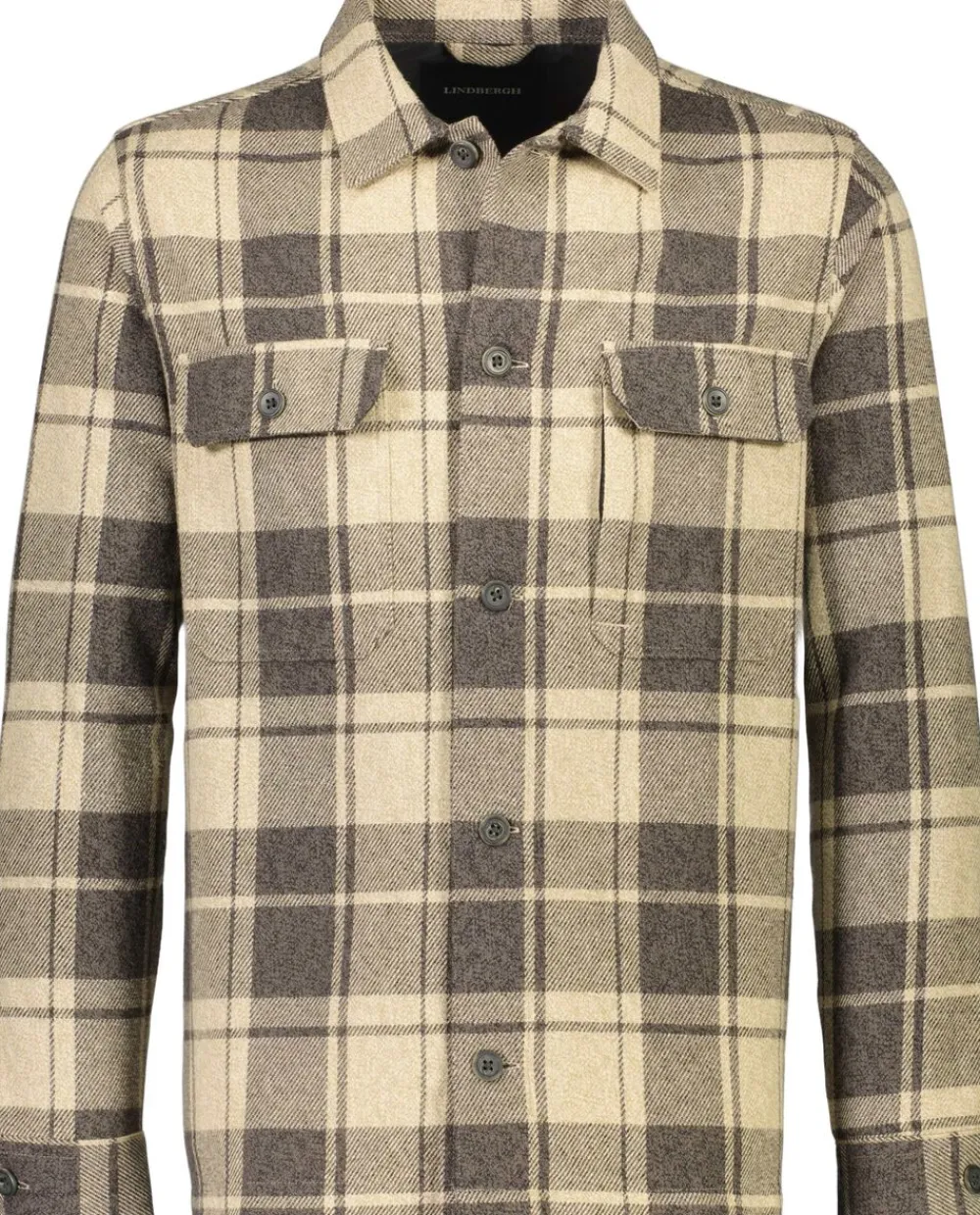 Checked overshirt L/S>Lindbergh Online