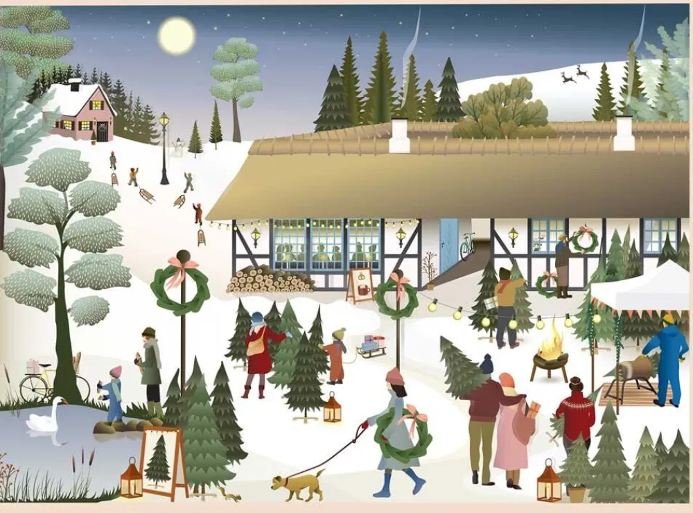 ViSSEVASSE Christmas Tree Farm - puslespil med 1000 brikker Clearance