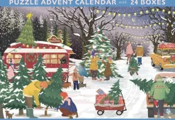 ViSSEVASSE Christmas Trees & Snowflakes - puslespilsjulekalender med 10 Hot