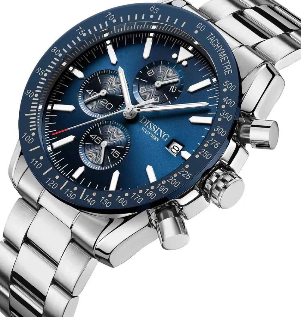 Dissing Chrono D1304 Sølv Clearance