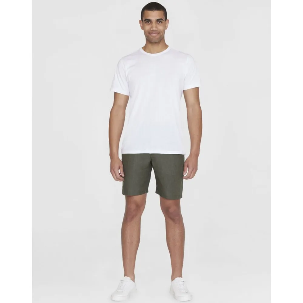 CHUCK regular linen shorts - GOTS/Vegan>Knowledge Cotton Apparel Hot