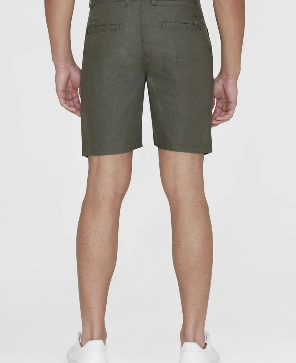 CHUCK regular linen shorts - GOTS/Vegan>Knowledge Cotton Apparel Hot