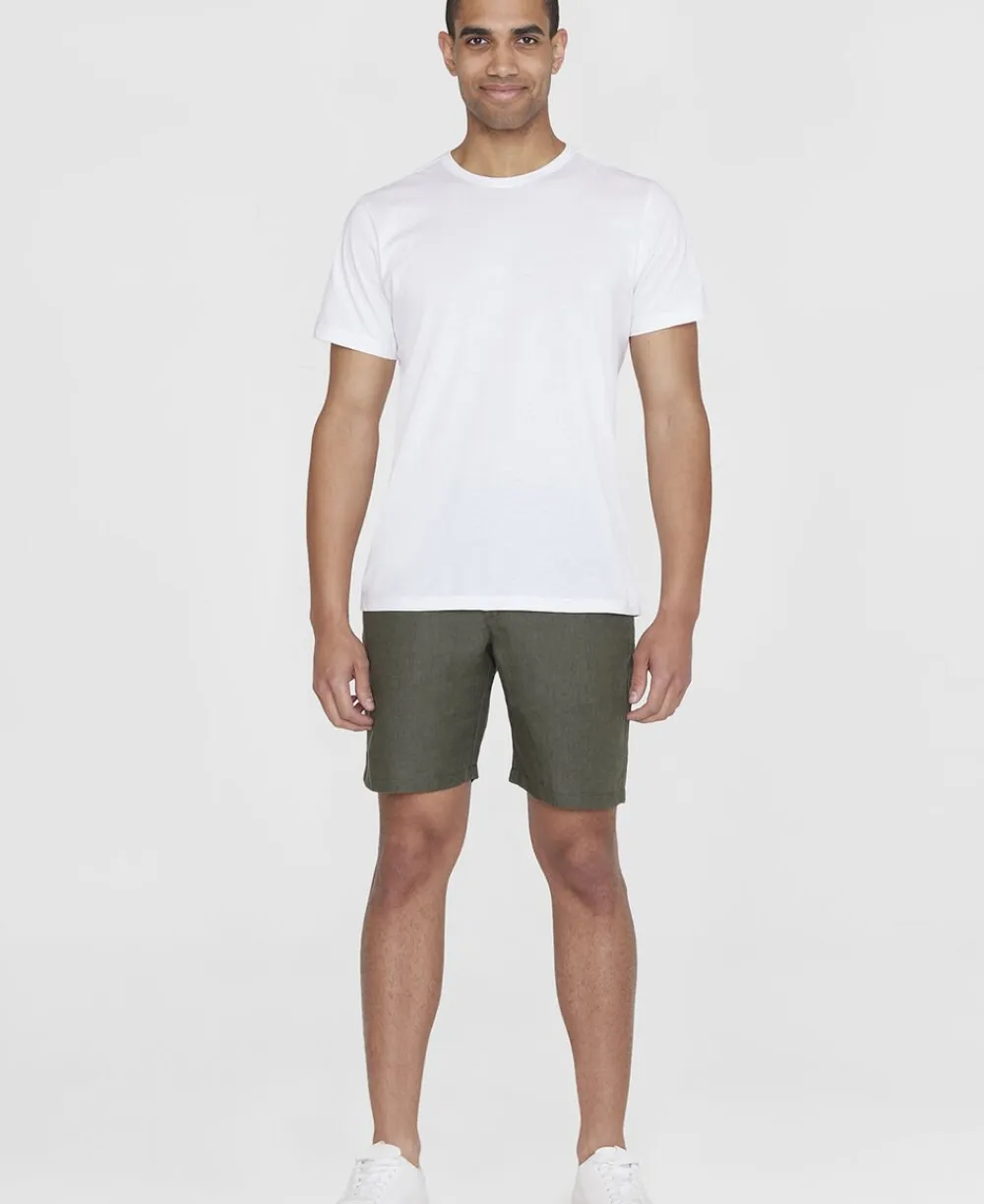 CHUCK regular linen shorts - GOTS/Vegan>Knowledge Cotton Apparel Hot