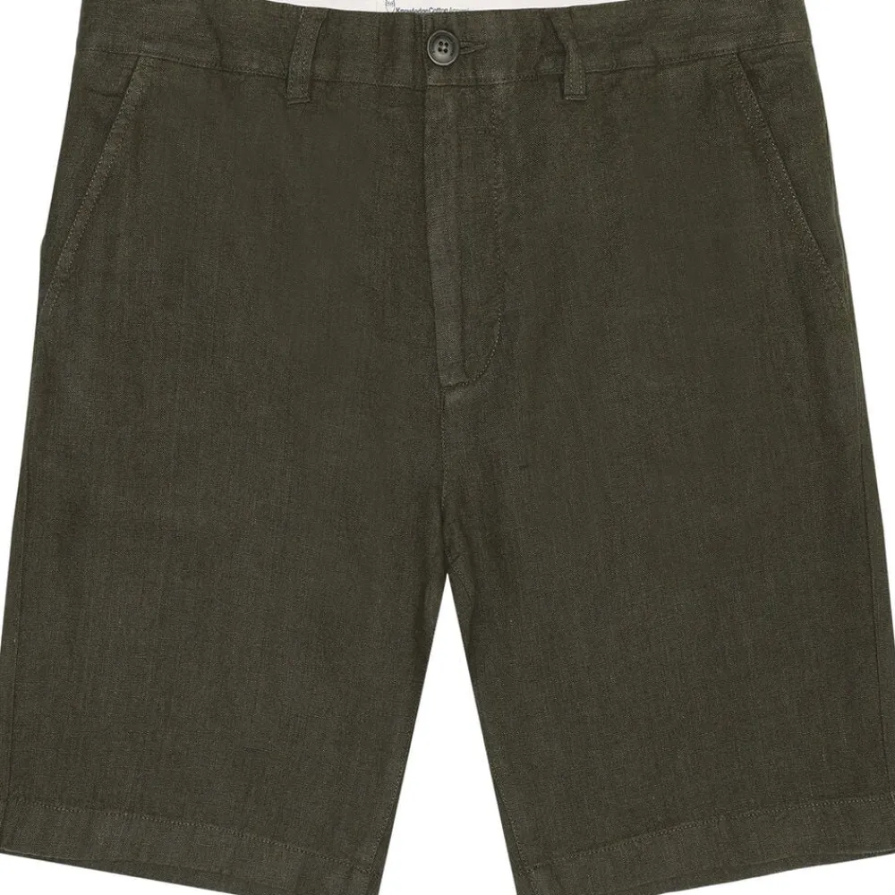 CHUCK regular linen shorts - GOTS/Vegan>Knowledge Cotton Apparel Hot
