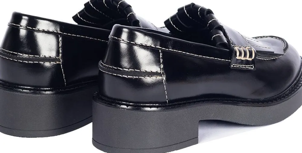 Chunky Penny loafer med frynser>ANGULUS Outlet