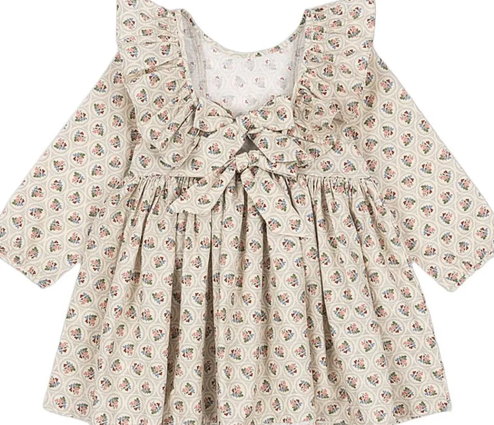 Børn Konges Sløjd CIANNA LS BOW DRESS GOTS