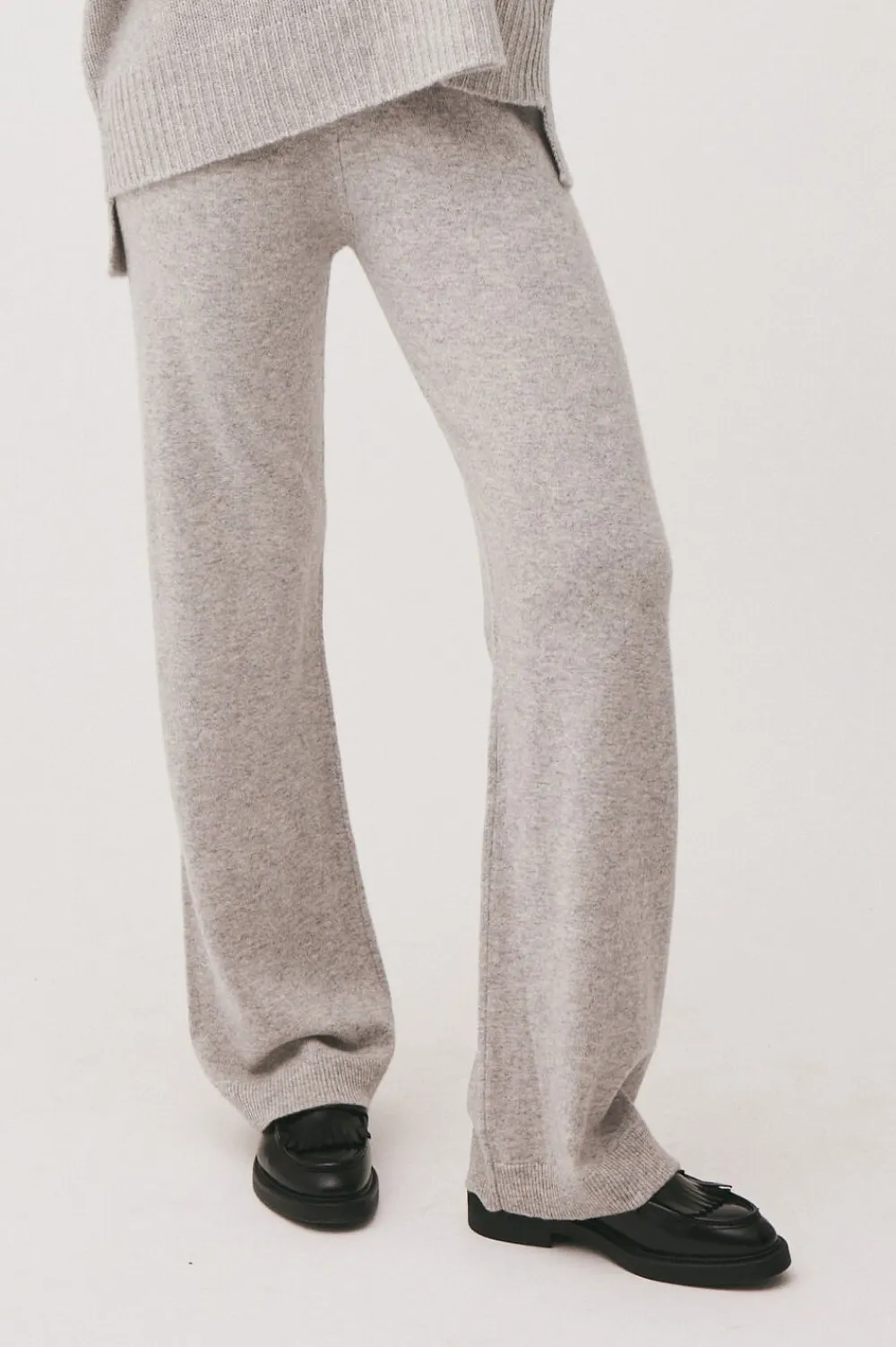 Magasin du Nord Collection Classic 8 - 100% Cashmere Light grey melange Online