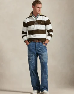 Polo Ralph Lauren Classic Fit Khaki-Collar Rugby Shirt