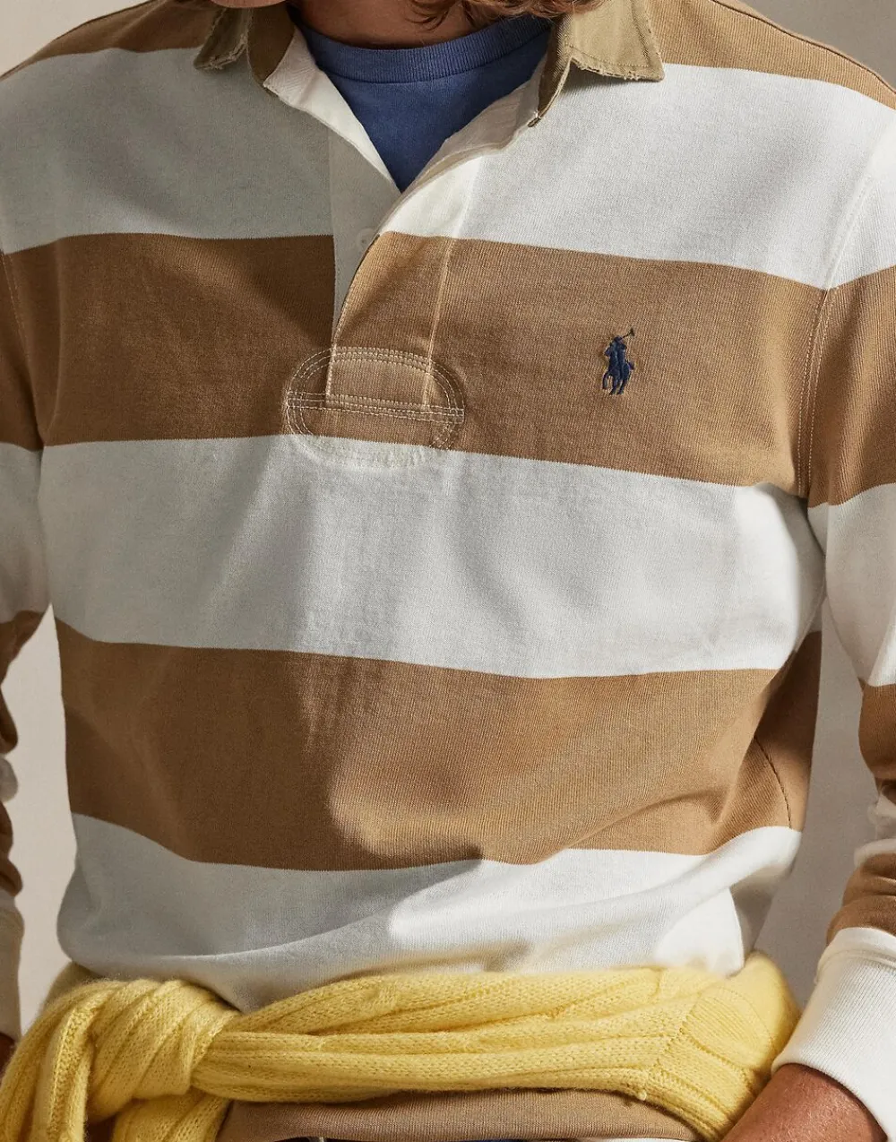 Classic Fit Khaki-Collar Rugby Shirt>Polo Ralph Lauren Clearance
