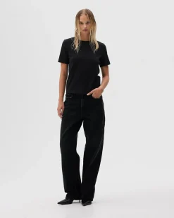 Bareen Classic Fit T-shirt Women Black New