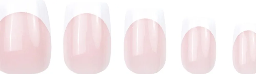 DUFFBEAUTY Classic French Square - Reusable Instant Press-on Manicure