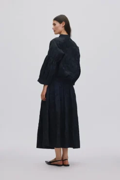 Dame Rabens Saloner Clipped jacquard full skirt - Bisha
