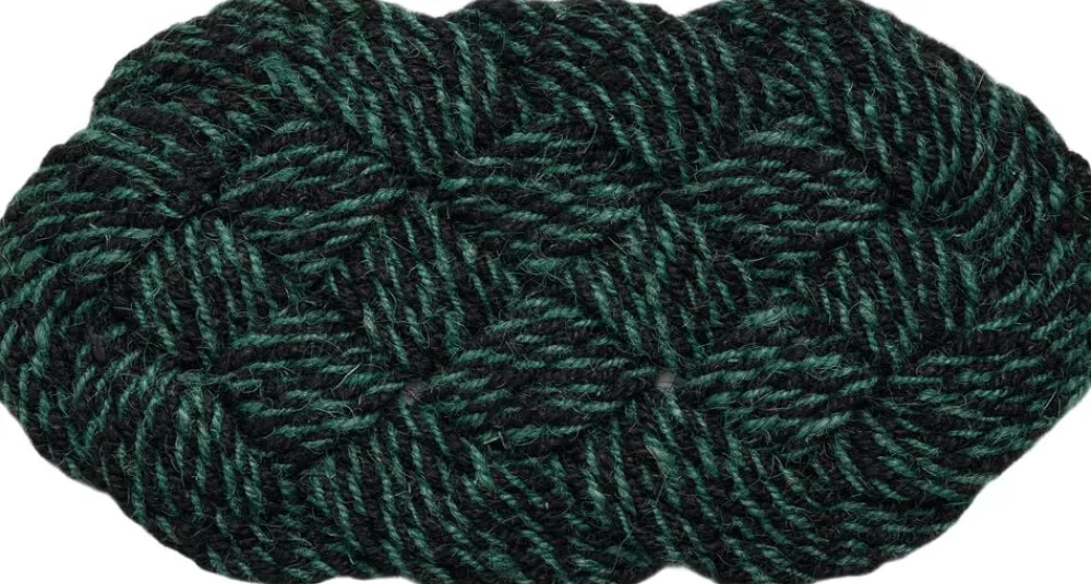 Hay Coco Door Mat-Swirl-Green and black Discount