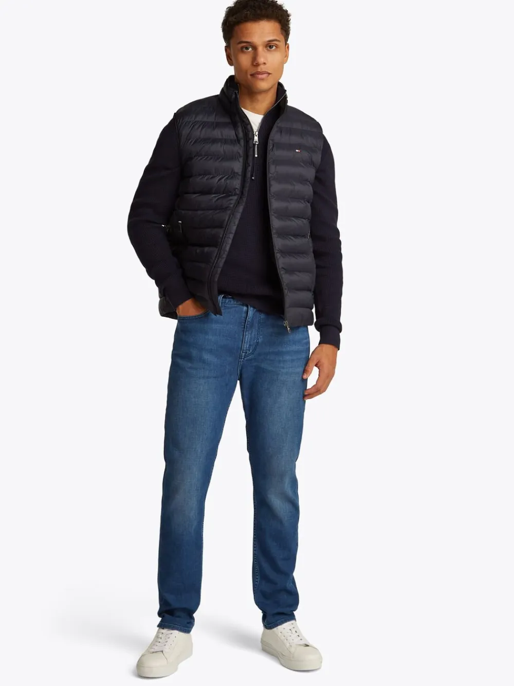 Tommy Hilfiger CORE PACKABLE RECYCLED VEST Desert sky Clearance