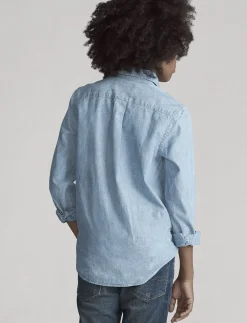 Cotton Chambray Shirt><noscript><img width=