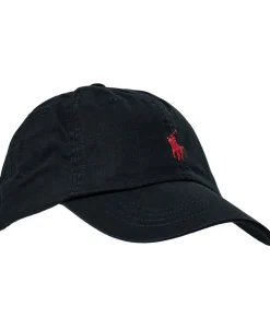 Polo Ralph Lauren Cotton Chino Ball Cap Sort/rød Online