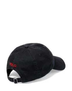 Polo Ralph Lauren Cotton Chino Ball Cap Sort/rød Online