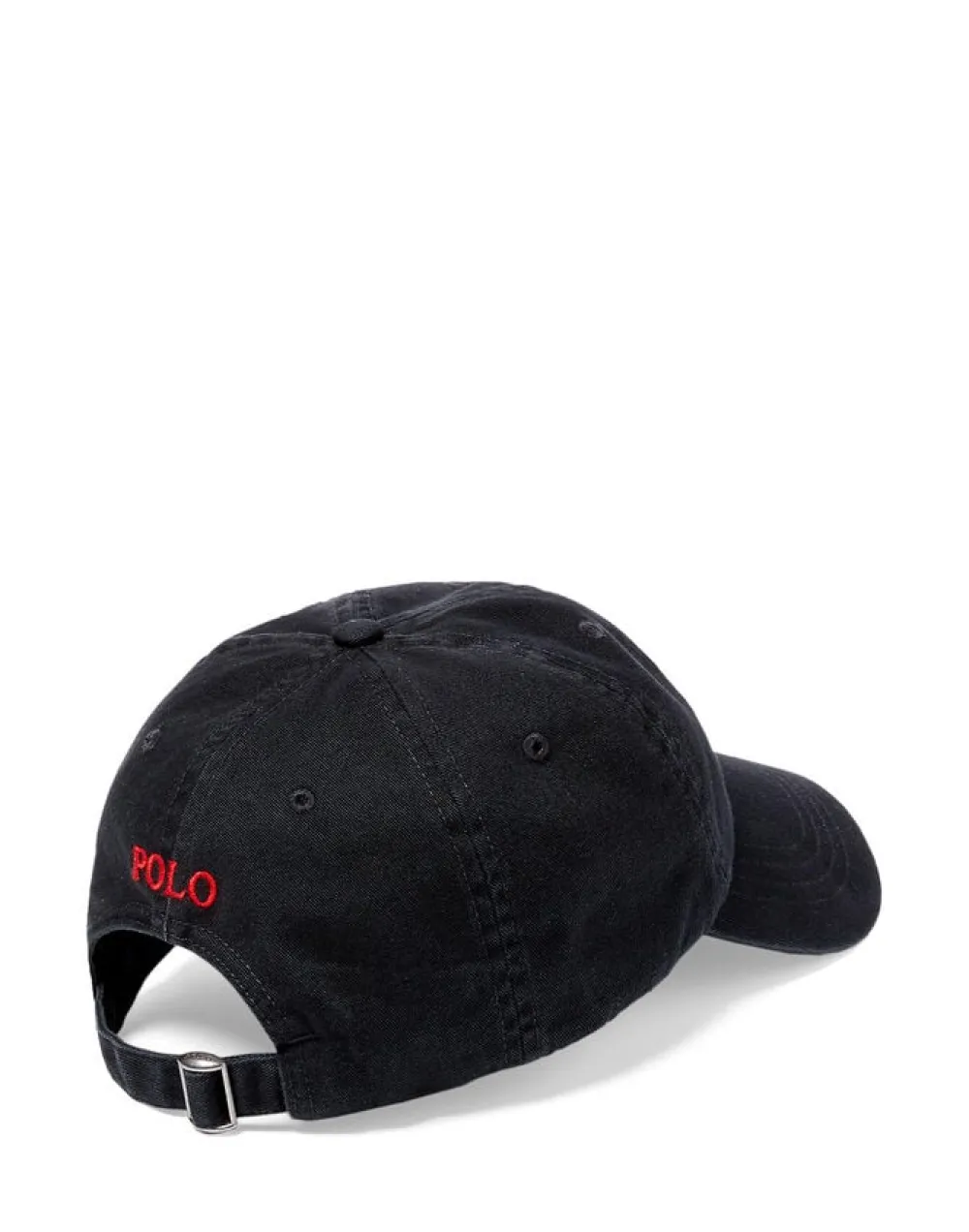 Polo Ralph Lauren Cotton Chino Ball Cap Sort/rød Online