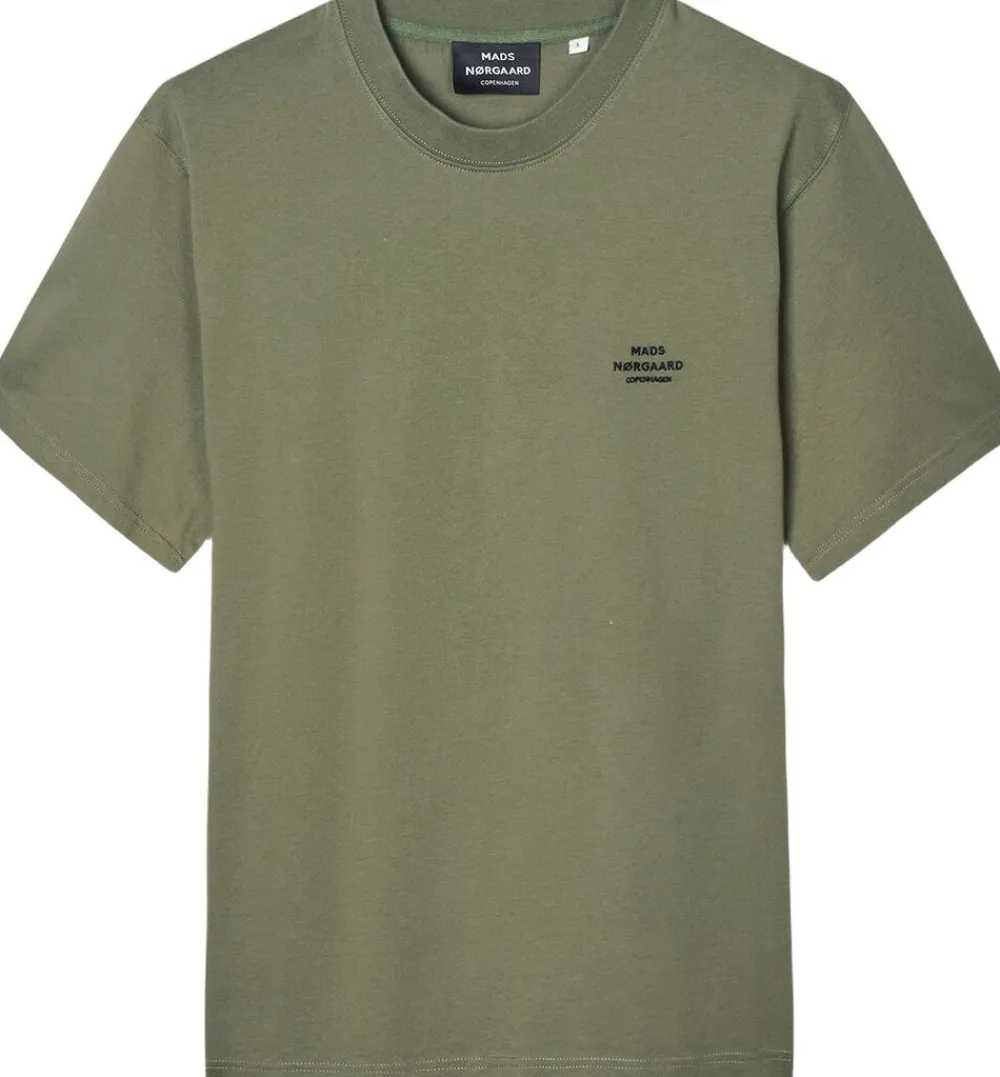 Mads Nørgaard - Copenhagen Cotton Jersey Frode Logo Tee FAV Mørkegrøn Outlet