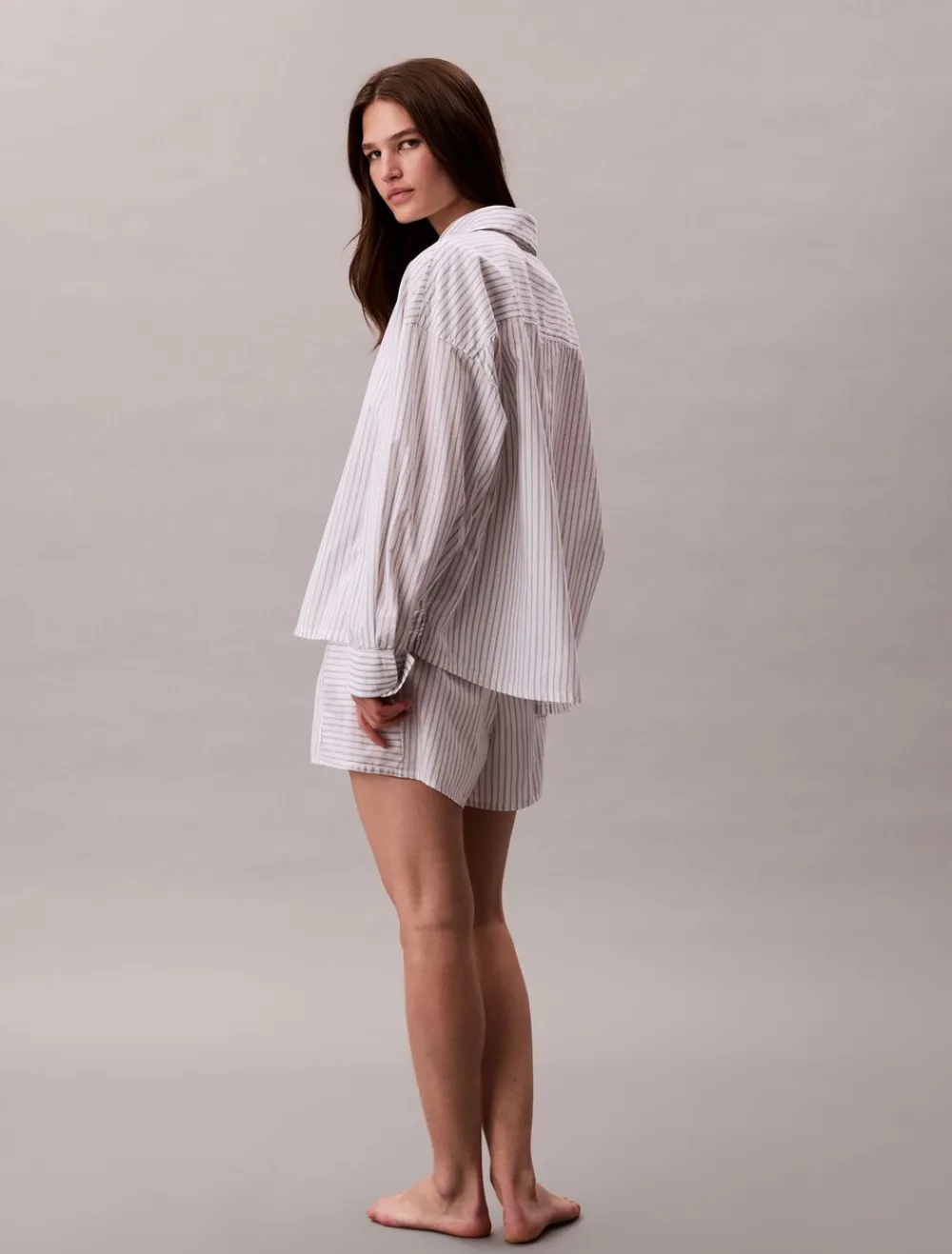 Dame Calvin Klein COTTON POPLIN SHIRT REGULAR