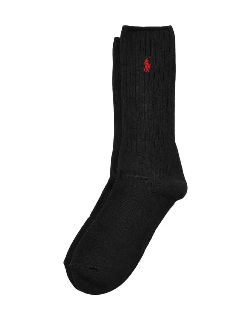 Polo Ralph Lauren Cotton-Blend Crew Socks Sort/rød Hot