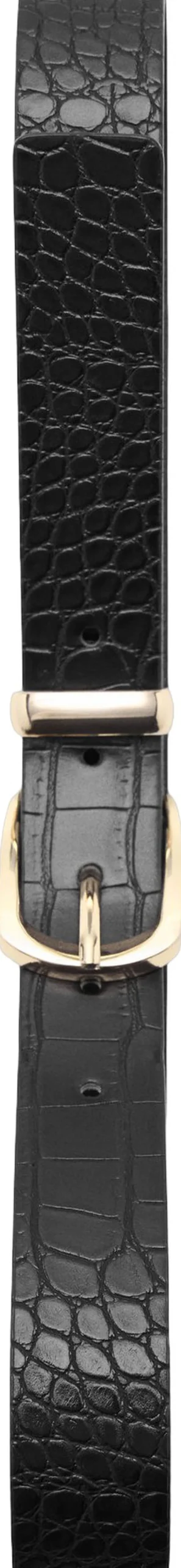 Dame MANGO Croco faux-leather belt