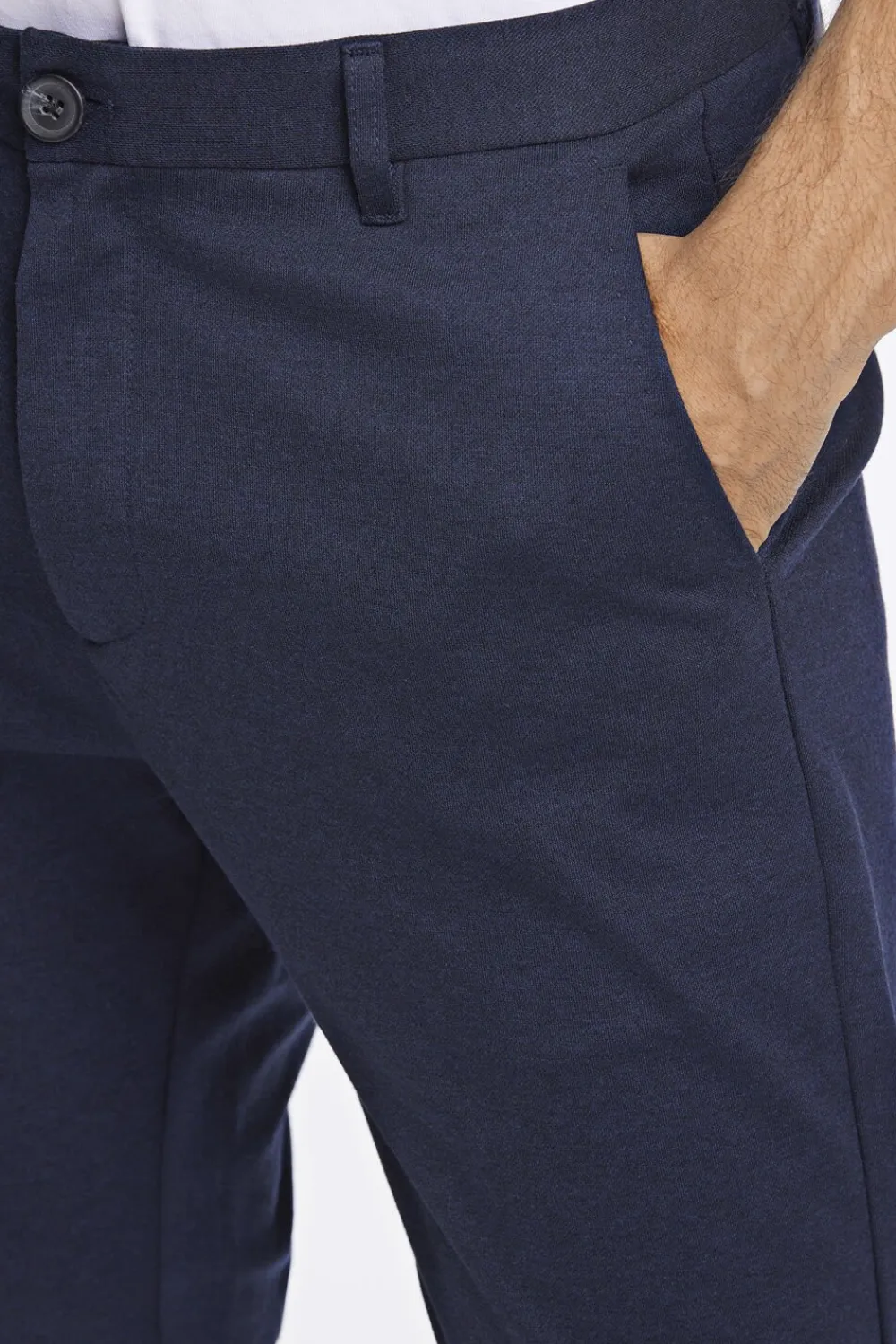 Lindbergh Cropped bukser m. stretch Blå Clearance