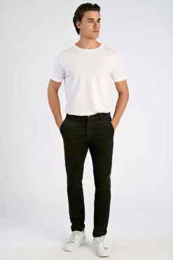 Lindbergh Cropped corduroy pants Grøn Sale