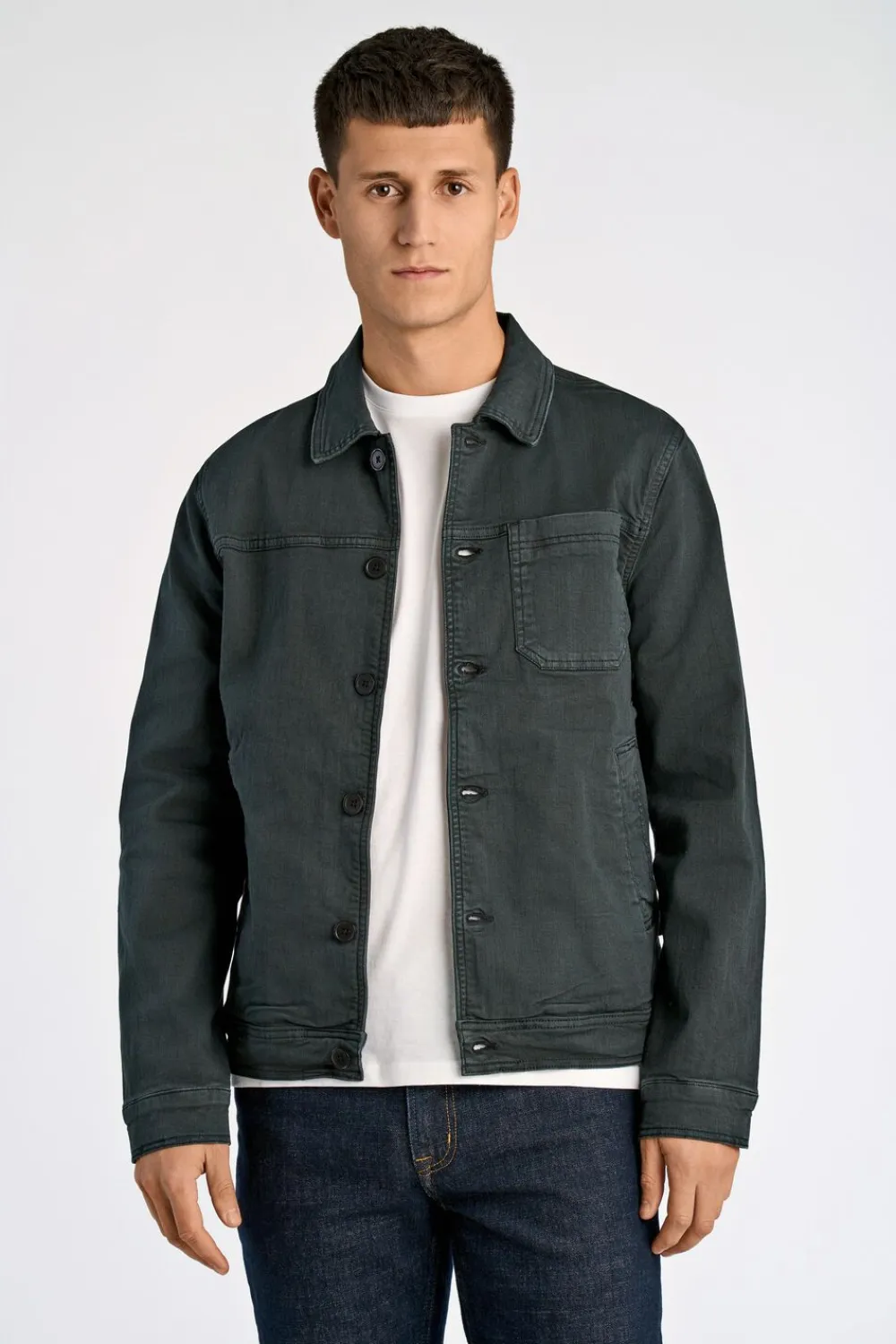 Lindbergh Cropped length overshirt Sort Best