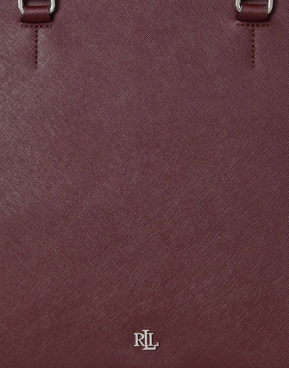 Crosshatch Leather Large Hanna Satchel>Lauren Ralph Lauren