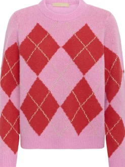 Culture CUharlekin Katrina Pullover Fuchsia pink melange