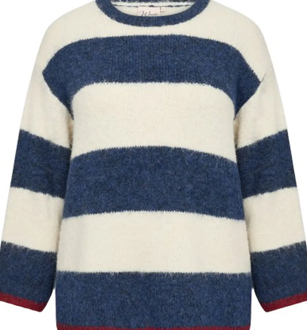 Dame Wasabiconcept Curvy WA-JOLIE 1 Pullover Blå