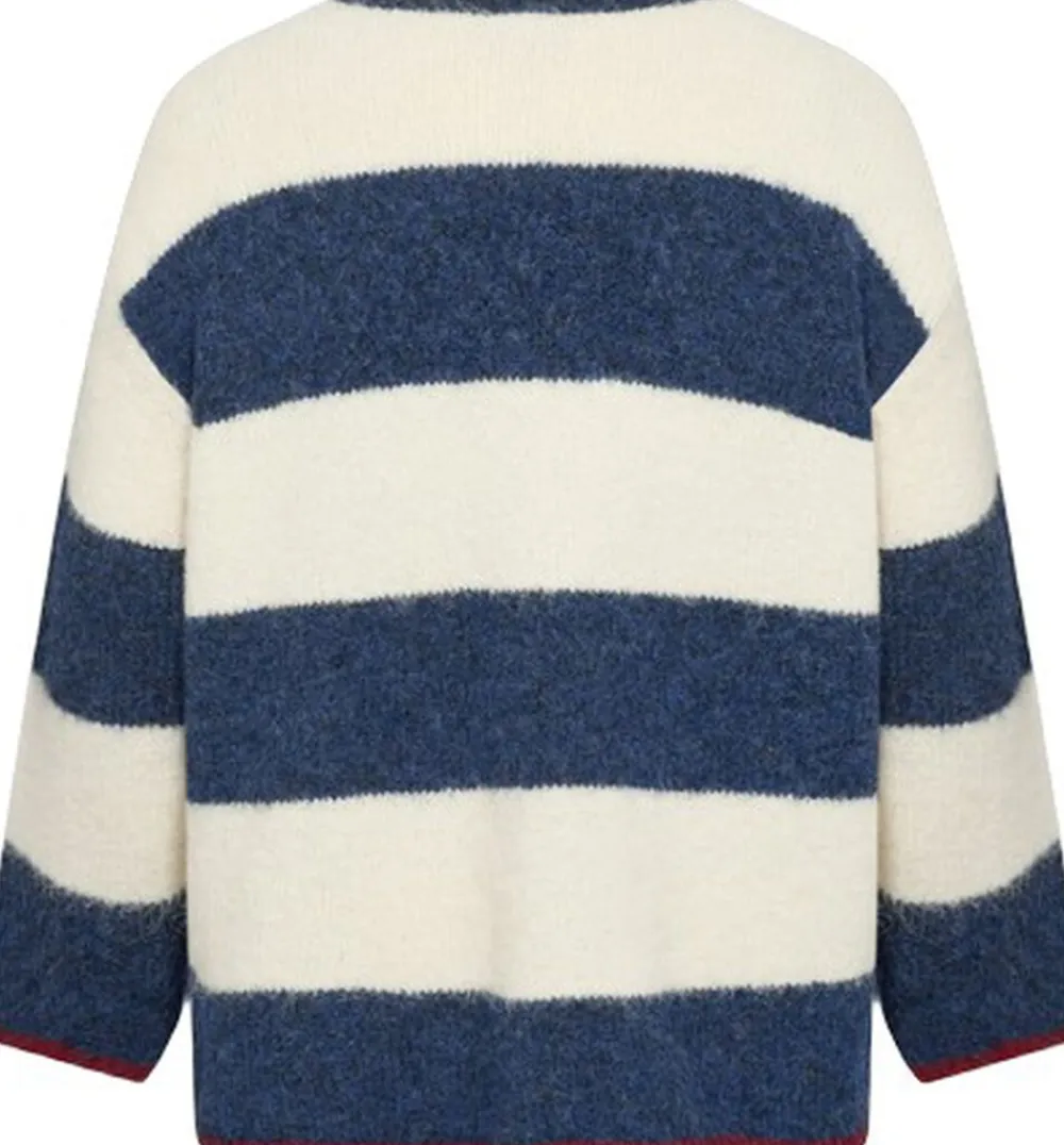 Dame Wasabiconcept Curvy WA-JOLIE 1 Pullover Blå