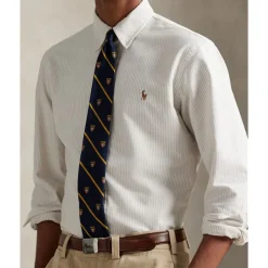 Custom Fit Striped Oxford Shirt><noscript><img width=