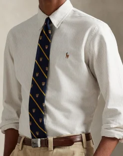 Custom Fit Striped Oxford Shirt><noscript><img width=
