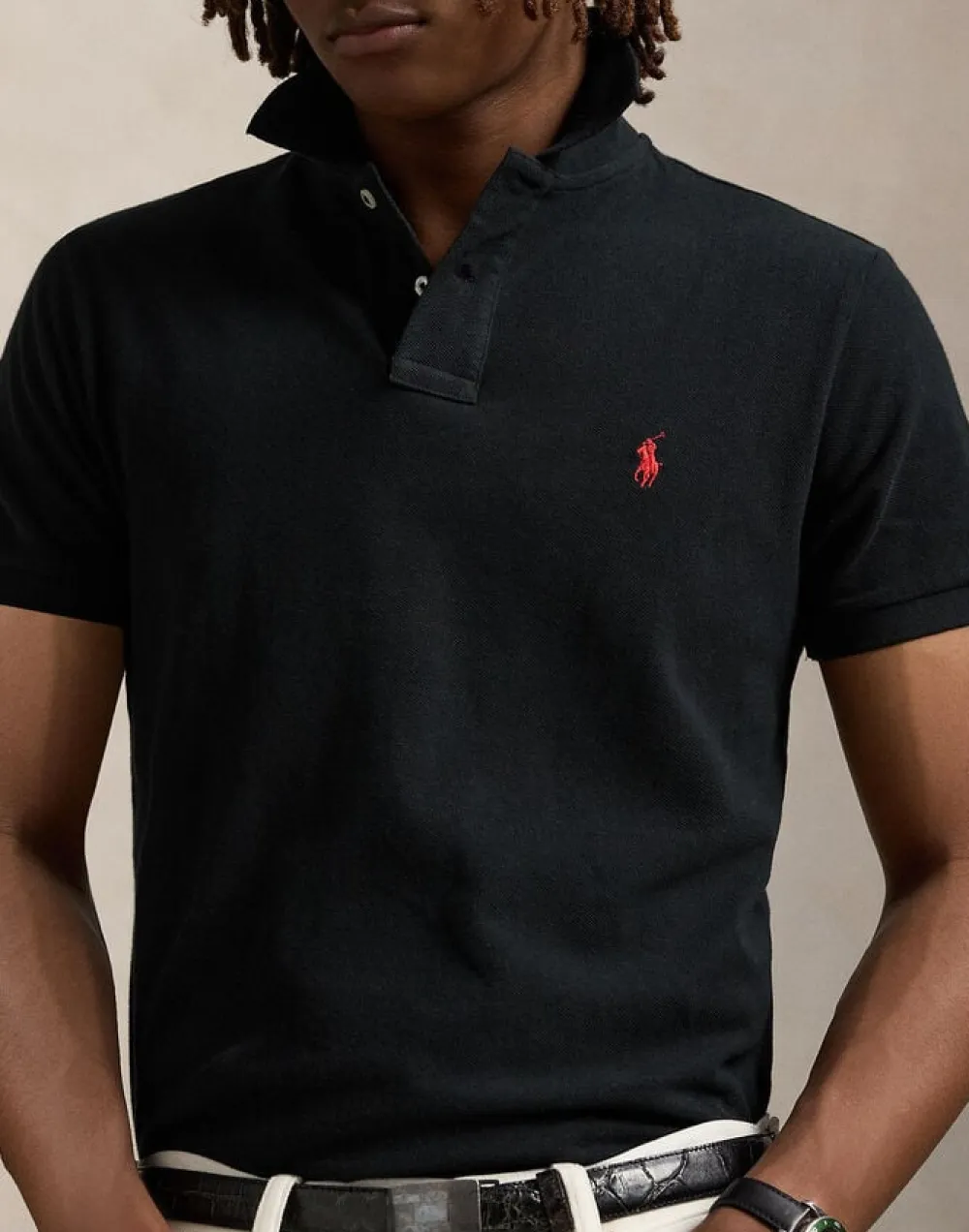 Custom Slim Fit Mesh Polo>Polo Ralph Lauren Best