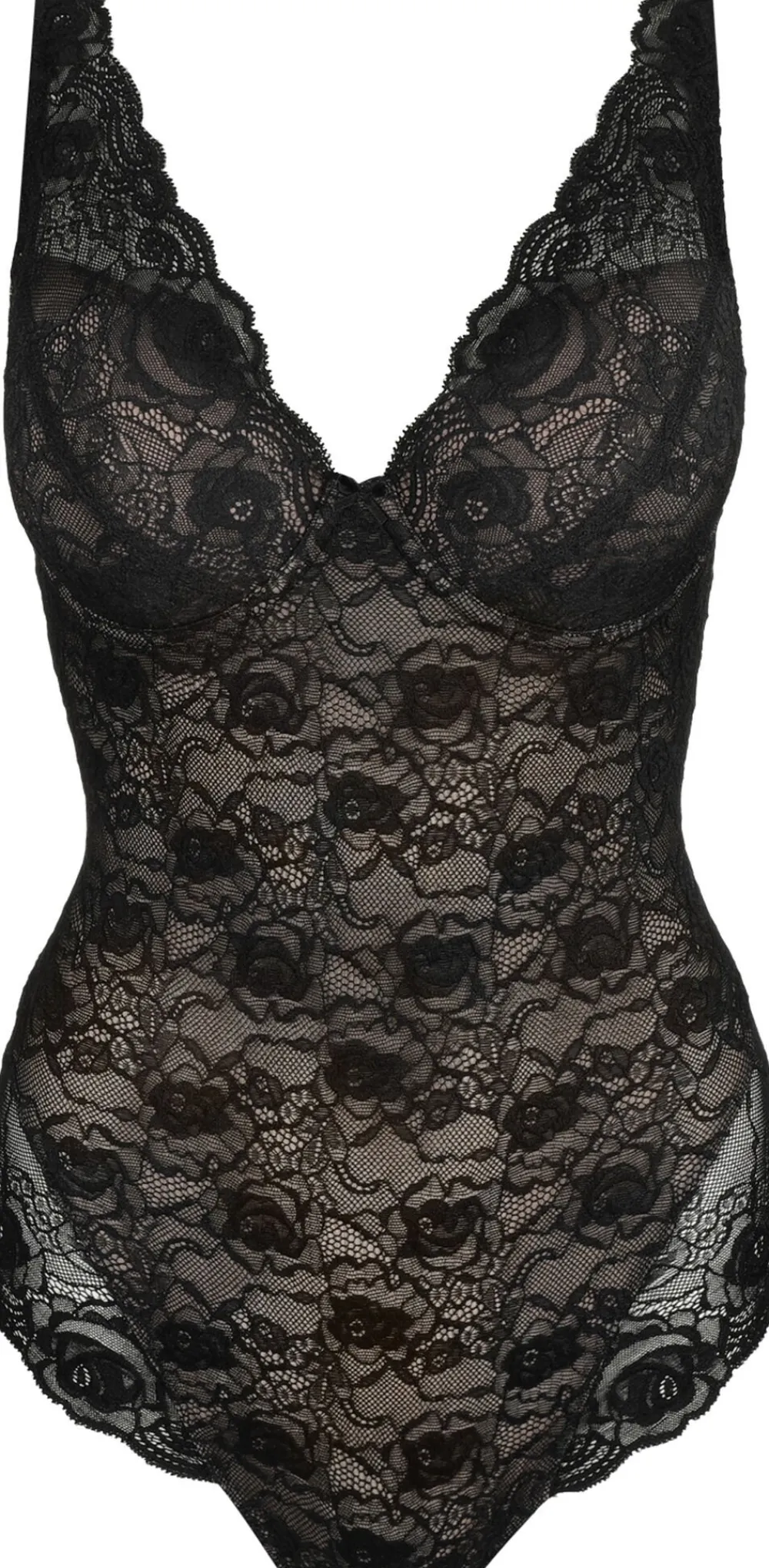 Dame Marie Jo Cyrile vatteret plunge bodystocking
