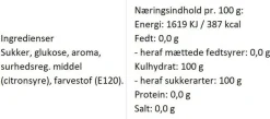Almuegaarden Danske Flag bolcher med smag af jordbær (anledningskort)