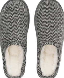 DARWIN WOOL - OPEN WOOL SLIPPERS WITH SHEARLING LINING><noscript><img width=