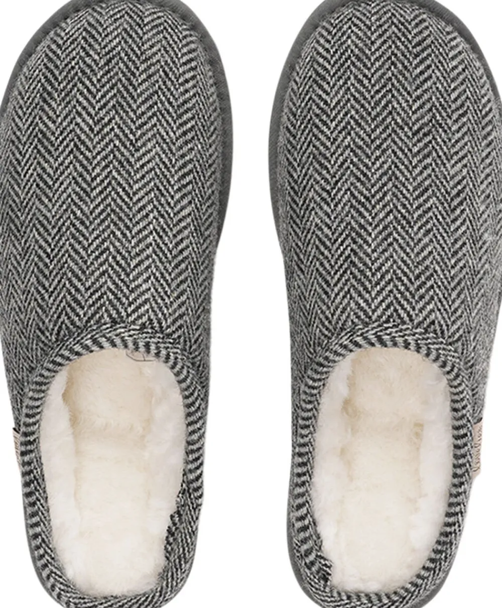DARWIN WOOL - OPEN WOOL SLIPPERS WITH SHEARLING LINING>Lovelies New