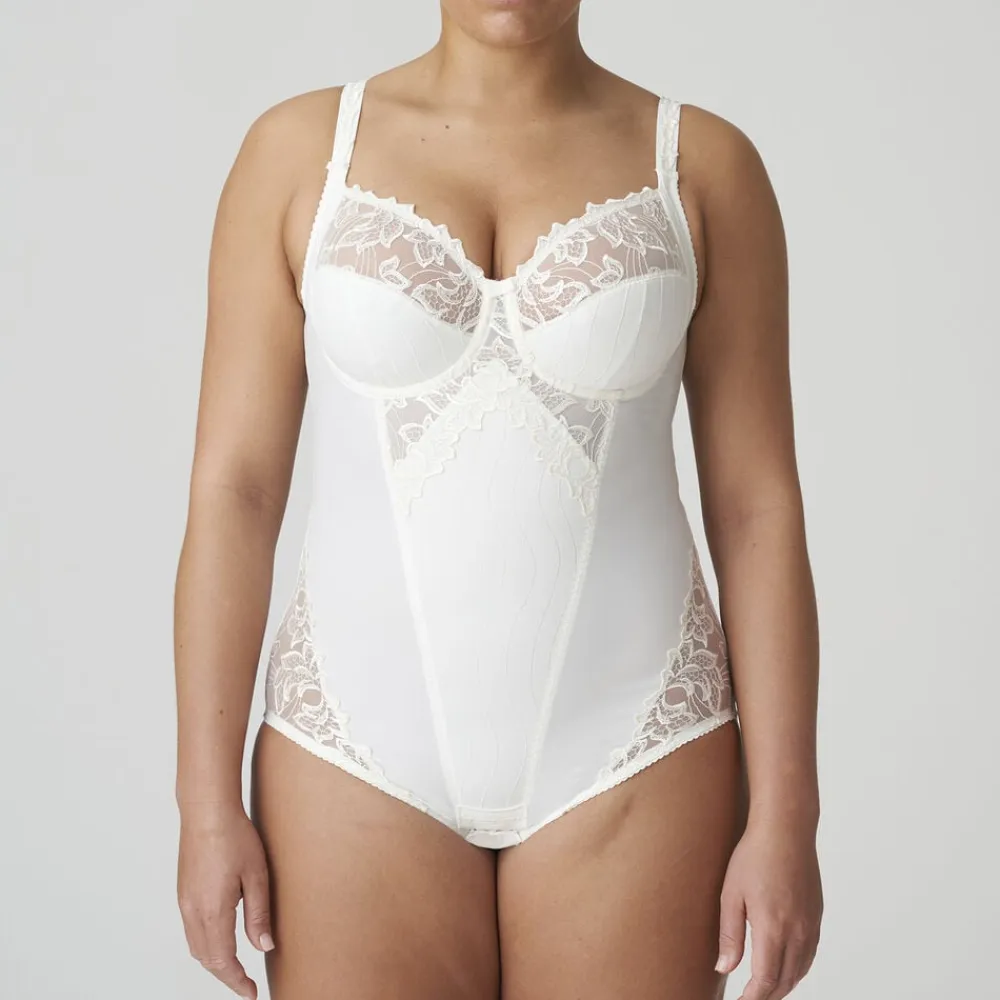 PrimaDonna Deauville full cup bodystocking Råhvid Outlet