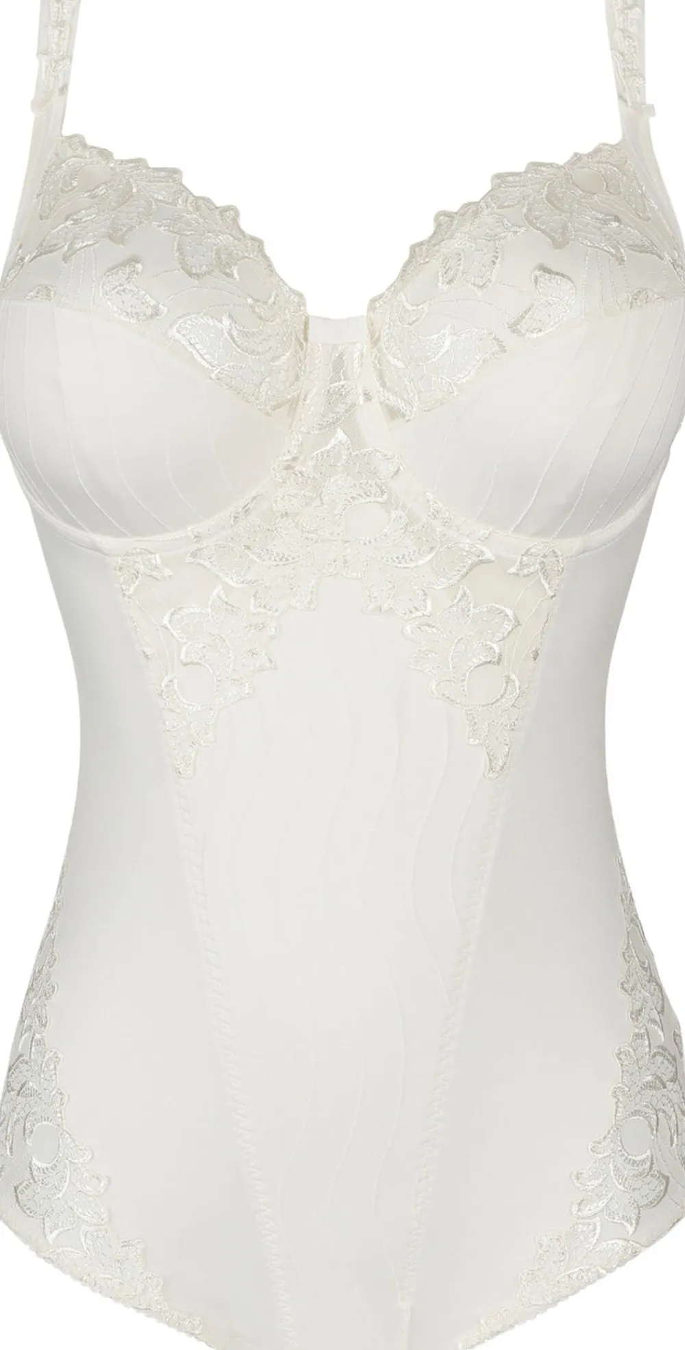 PrimaDonna Deauville full cup bodystocking Råhvid Outlet