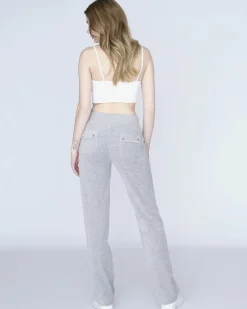 Dame Juicy Couture Del Ray Classic Velour Pant Pocket Design