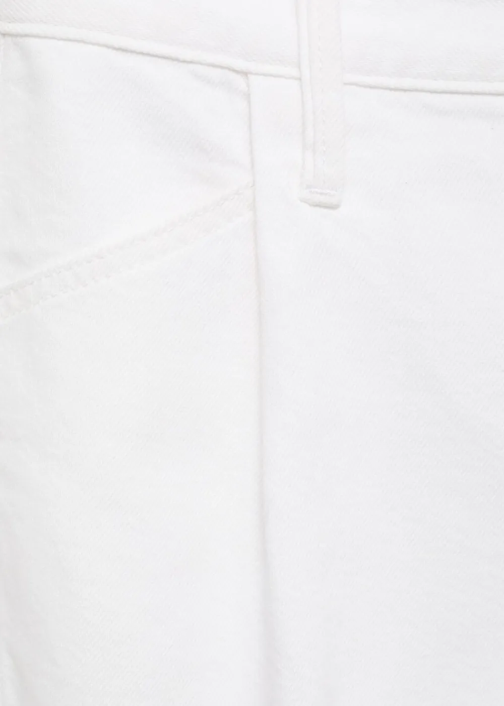 Denim shorts with frayed hem and pl>MANGO