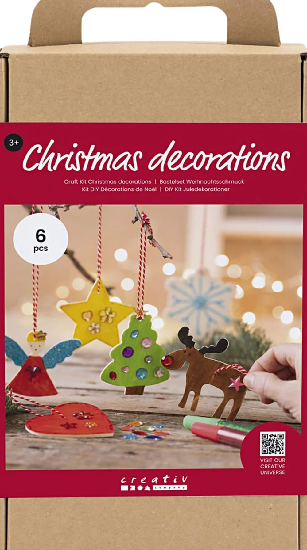 Børn Creativ Company DIY Kit Julepynt, Farvelægning