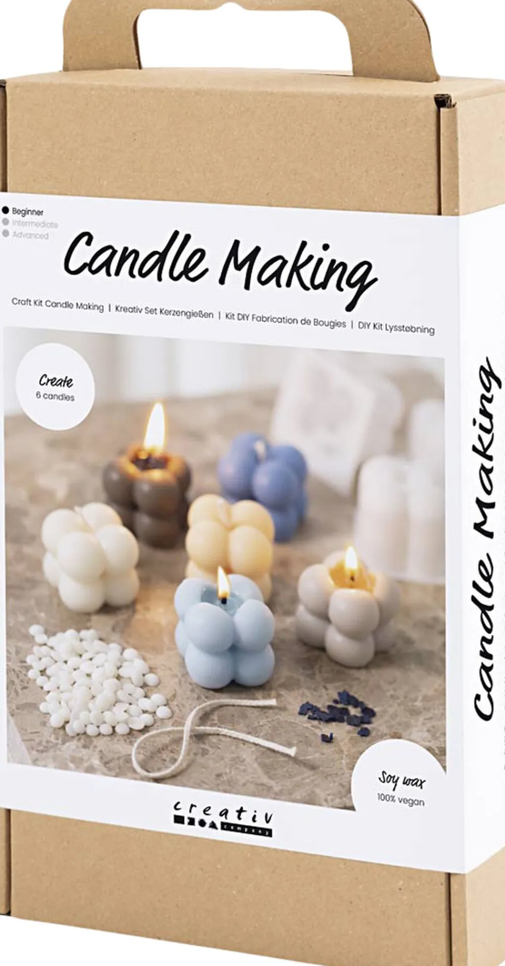 DIY Kit Lysstøbning, Bubble soyalys>Creativ Company Discount