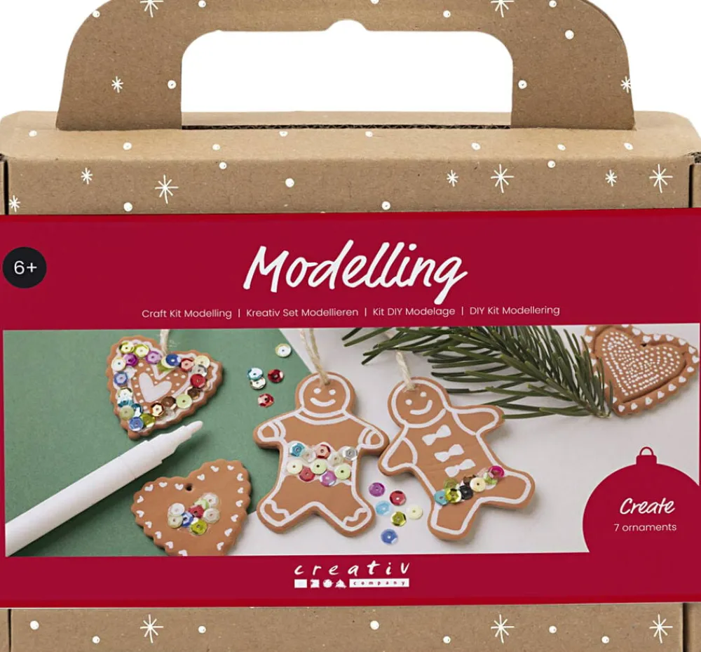 Creativ Company DIY Kit Modellering, Småkagefigurer
