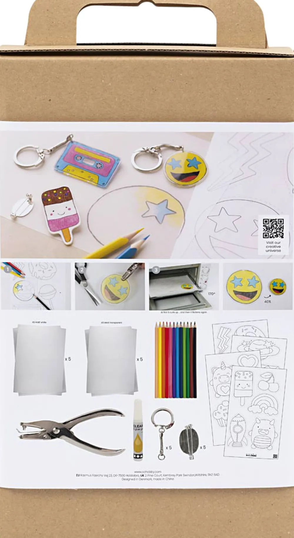 Børn Creativ Company DIY Mix Krympeplast, Accessories