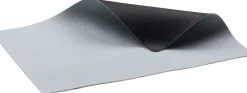 Dækkeserviet 46x33 4 stk. Sort/Lyseblå>BITZ Outlet