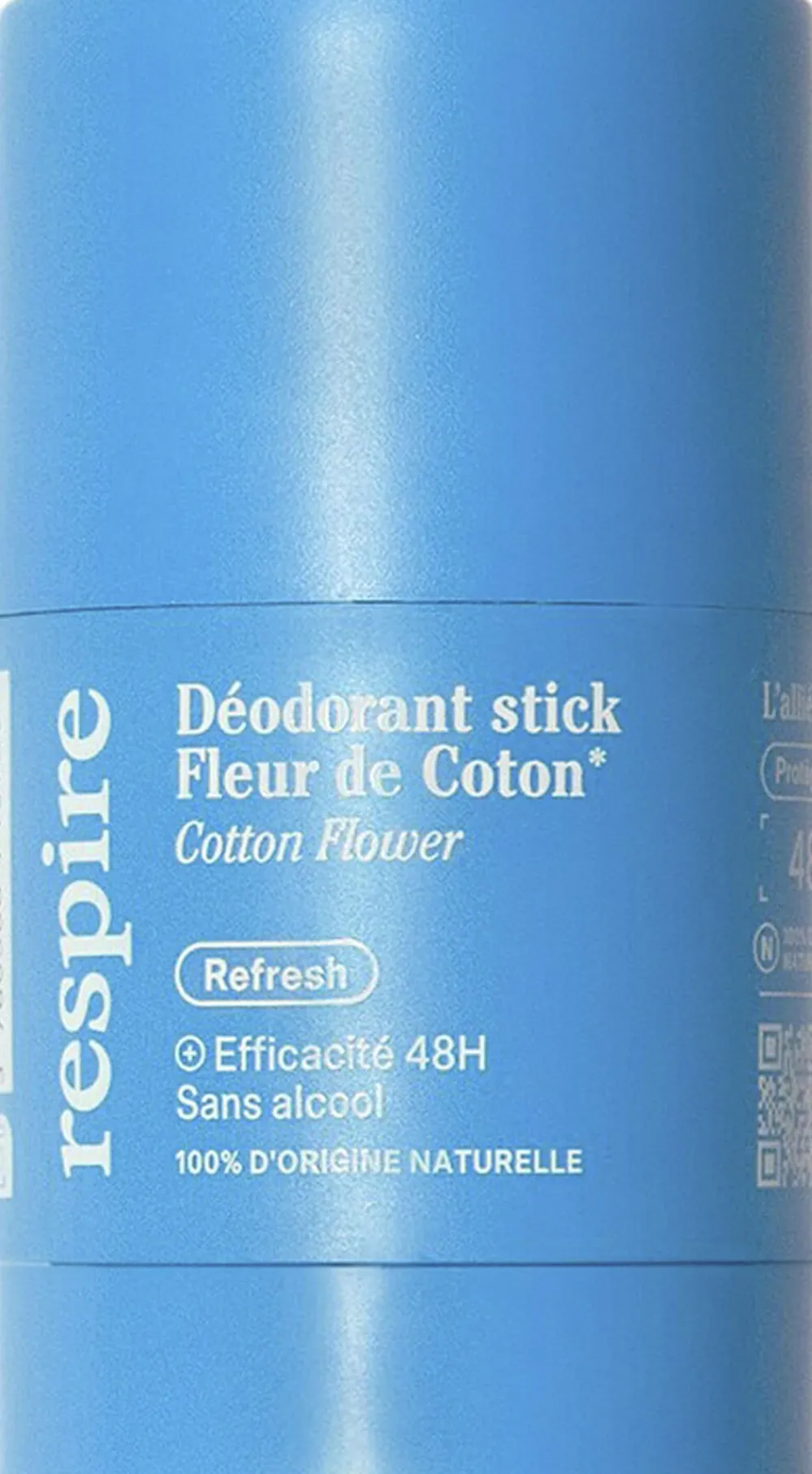 Respire Déodorant Stick - Efficacité 48H Fleur de coton Clearance